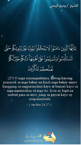 سورة النور : 27 – 28